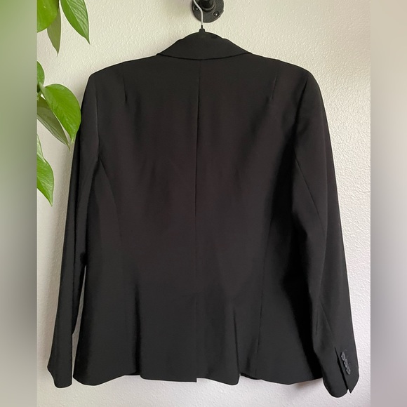 Talbots Lined Wool Stretch Fabric Black Blazer 8 Career Office Business - Picture 7 of 9